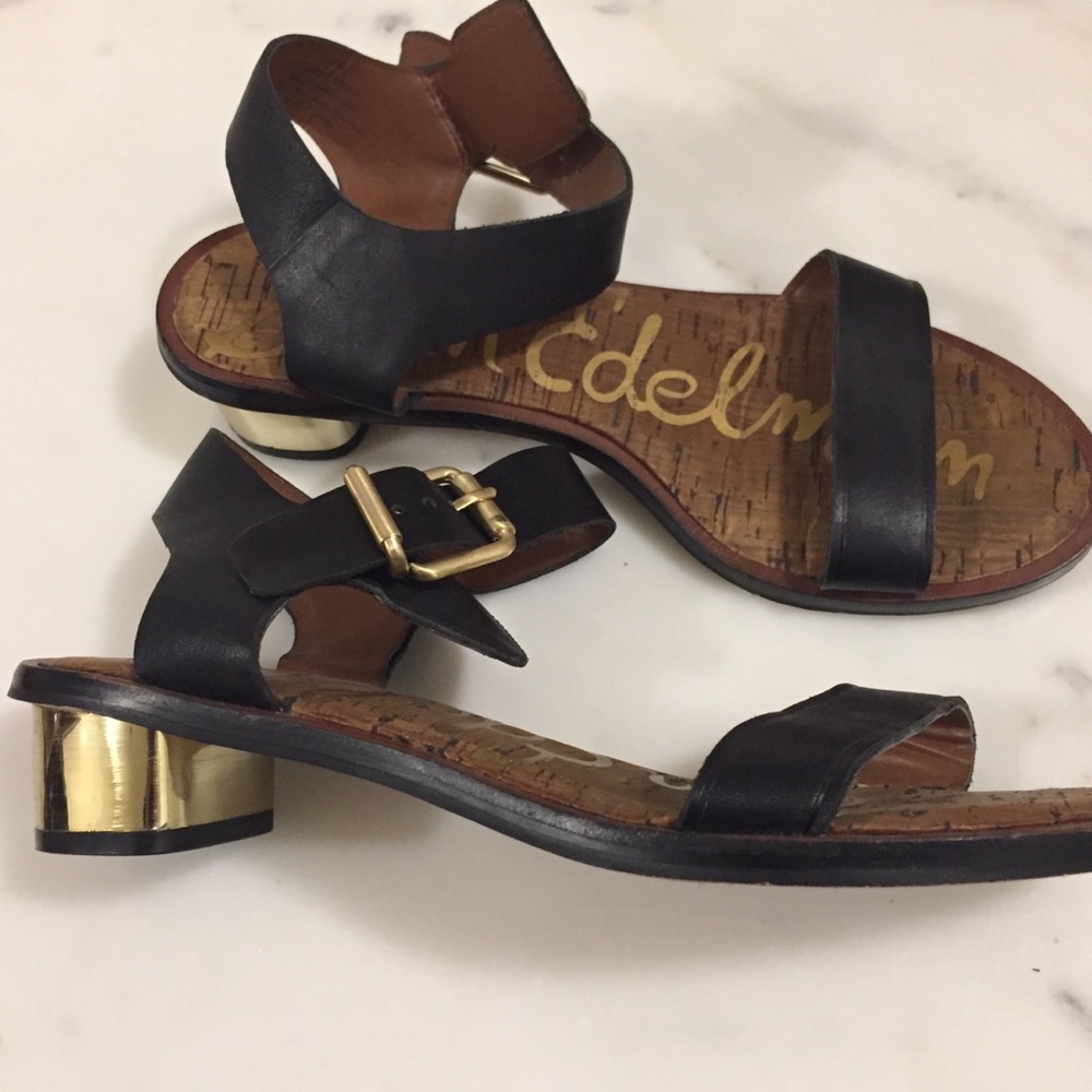 EUC Sam Edelman gold heeled sandals  size 8